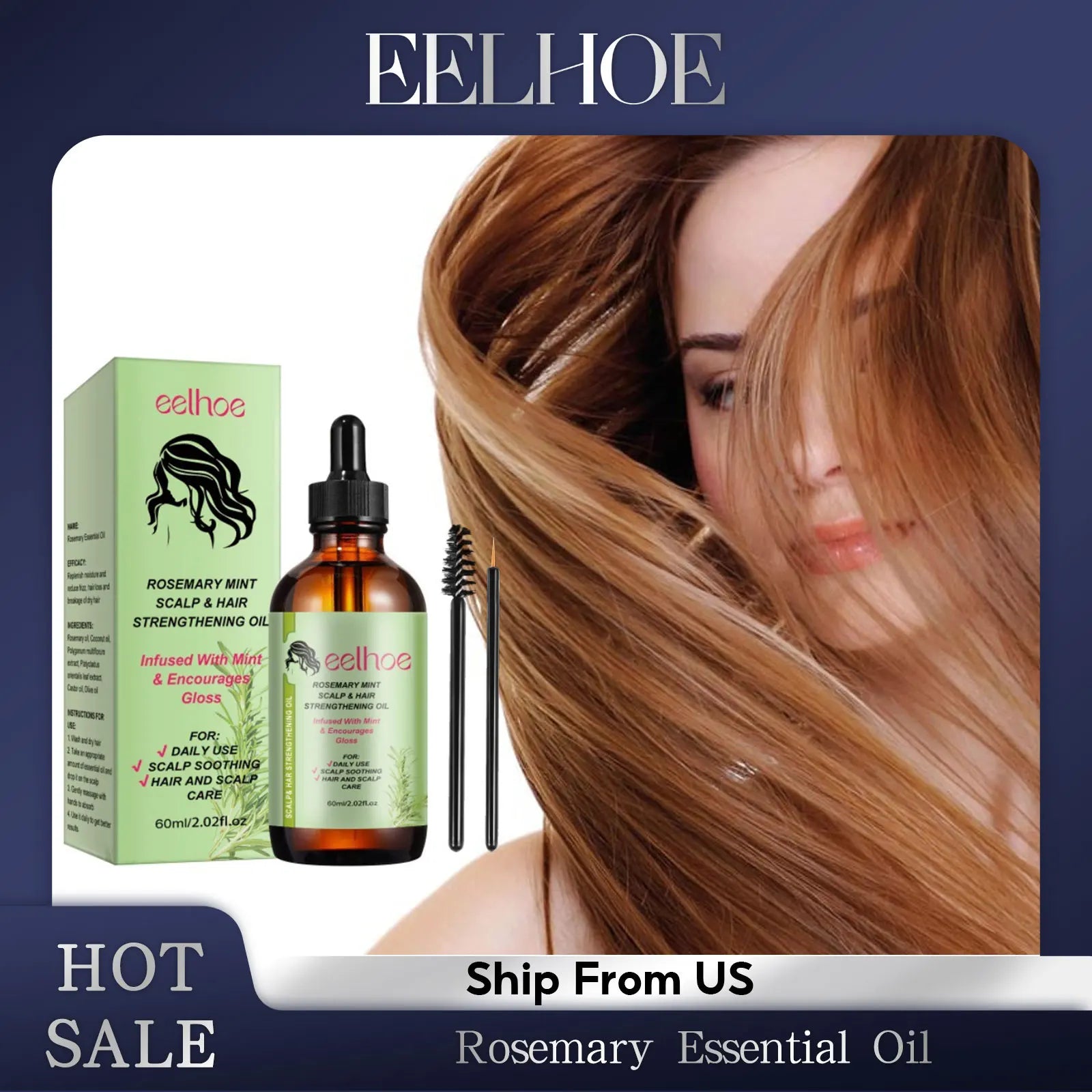 Rosemary Hair Growth Oil & Brush-0
