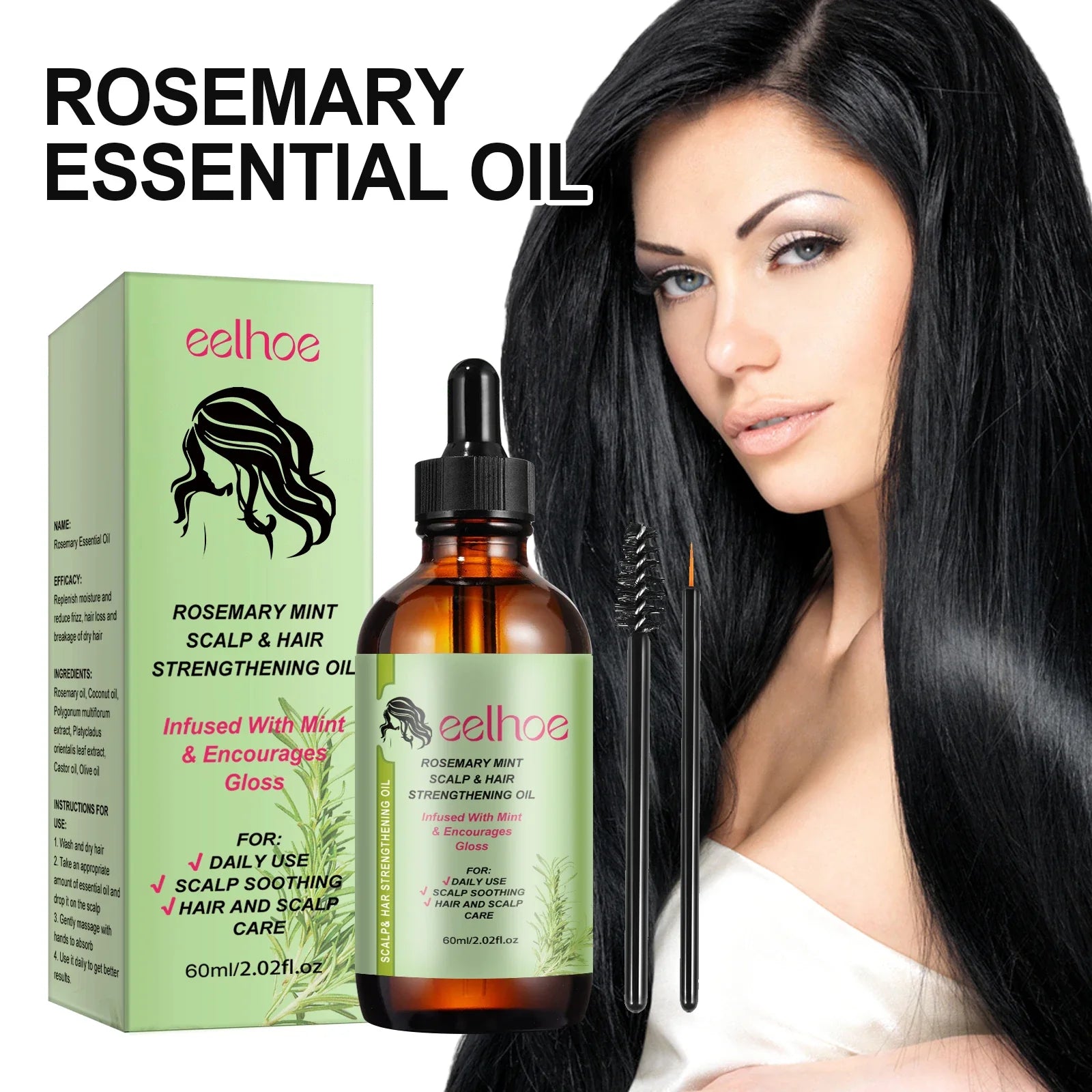 Rosemary Hair Growth Oil & Brush-2
