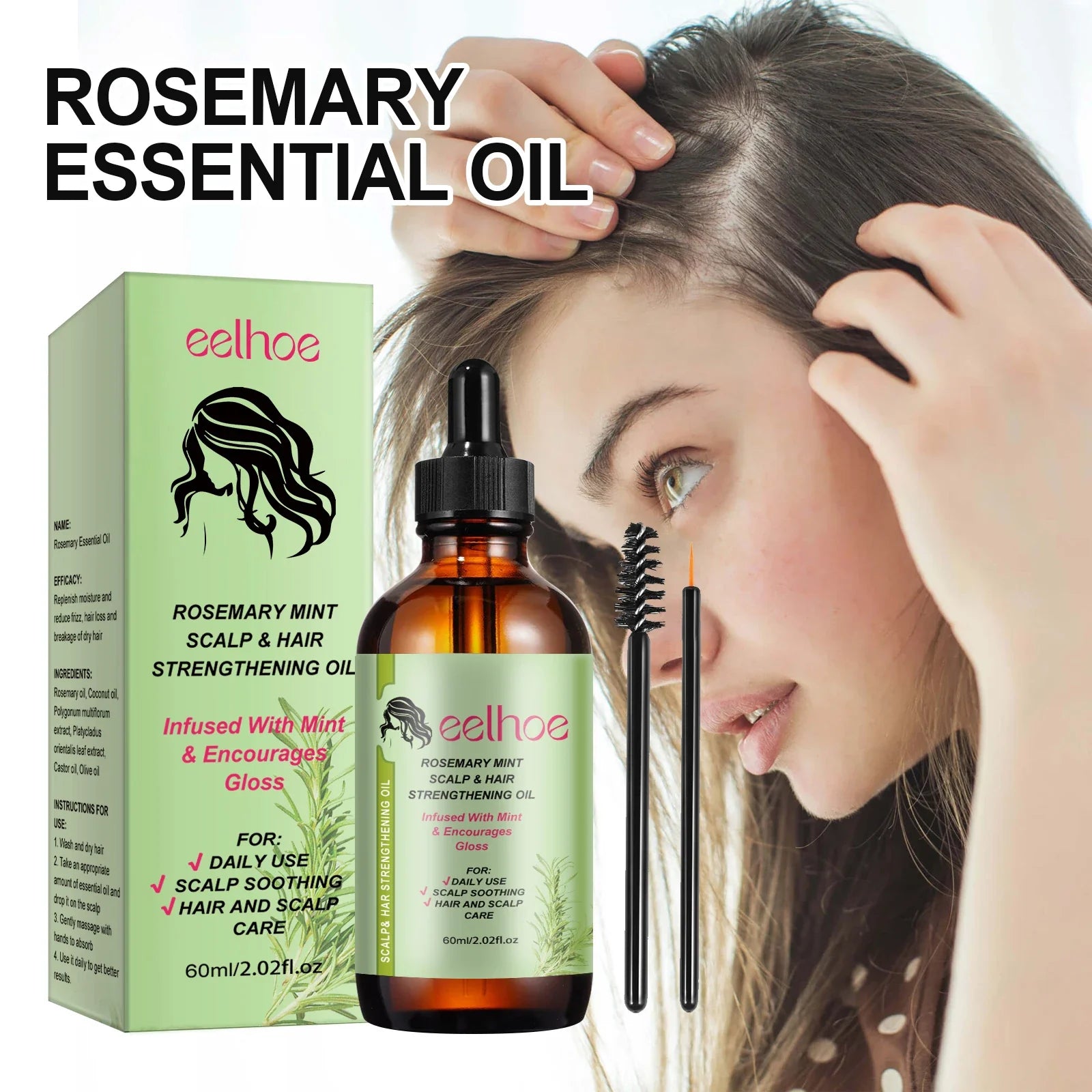 Rosemary Hair Growth Oil & Brush-3