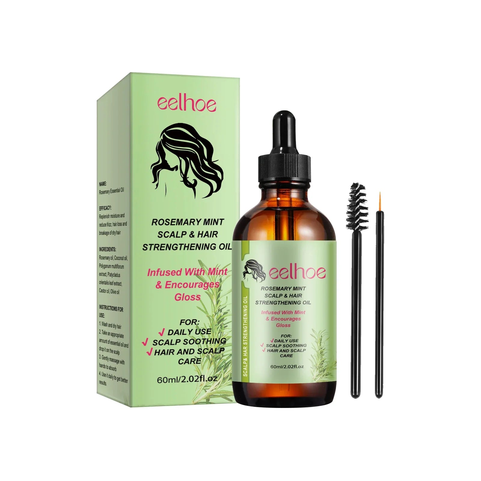Rosemary Hair Growth Oil & Brush-1